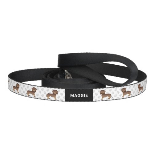 Chocolate And Tan Short Hair Dachshund  Name Pet Leash