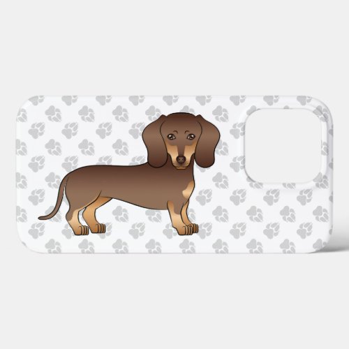 Chocolate And Tan Short Hair Dachshund  Paws iPhone 13 Pro Case