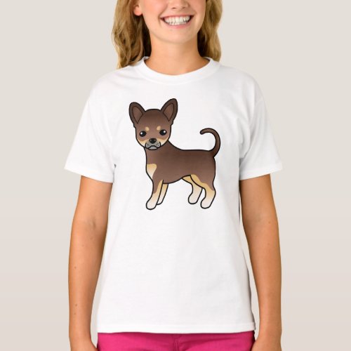 Chocolate And Tan Smooth Coat Chihuahua Cute Dog T_Shirt