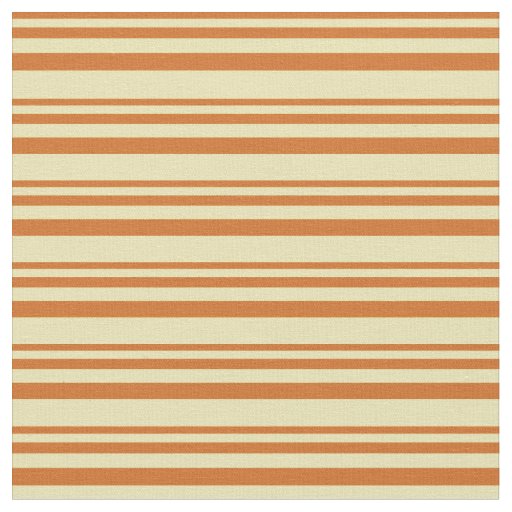 Chocolate and Tan Stripes Fabric