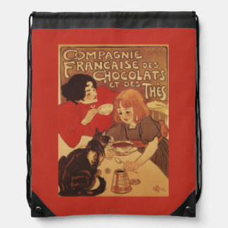 Chocolate and Tea Co Mother and Daughter Drawstring Bag