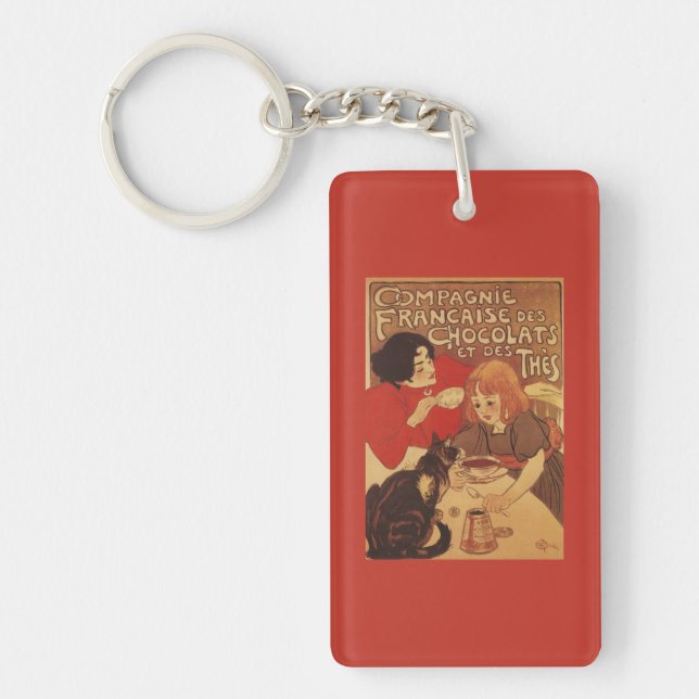 Chocolate and Tea Co Mother and Daughter Keychain (Front)
