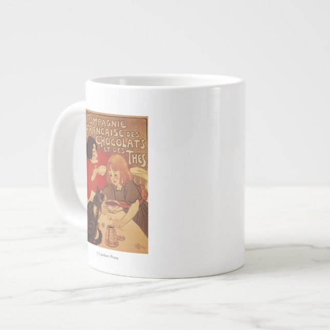 Chocolate and Tea Co Mother and Daughter Large Coffee Mug (Front Left)