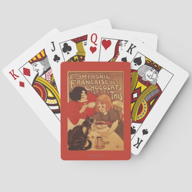 Chocolate and Tea Co Mother and Daughter Poker Cards (Back)