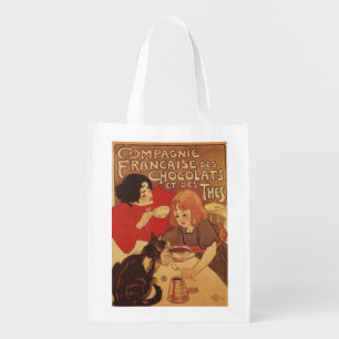 Chocolate and Tea Co Mother and Daughter Reusable Grocery Bag