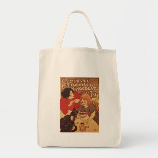 Chocolate and Tea Co Mother and Daughter Tote Bag (Front)