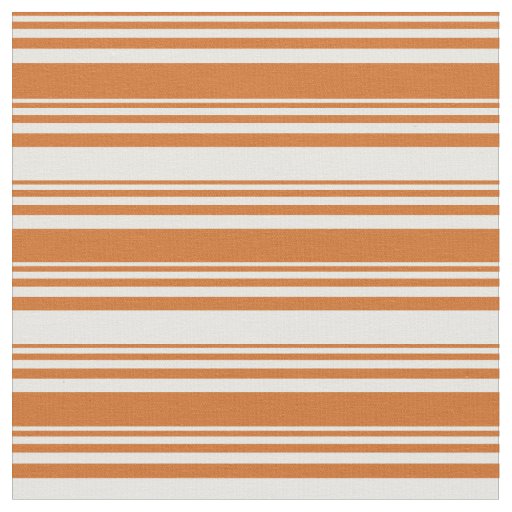 Chocolate and White Lines Fabric