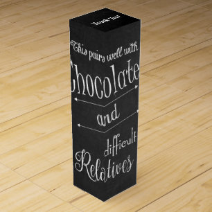 Chocolate And Wine Country Casual Tasting Party Gift Box