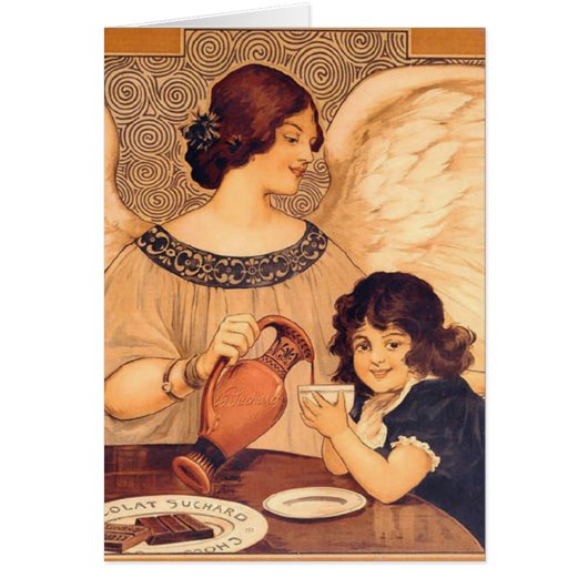 Chocolate Angel French Antique Cards (Front)