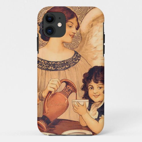 Chocolate Angel French Antique iPhone 11 Case