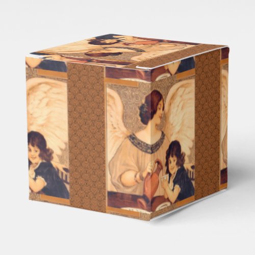 Chocolate Angel French Antique Favor Boxes