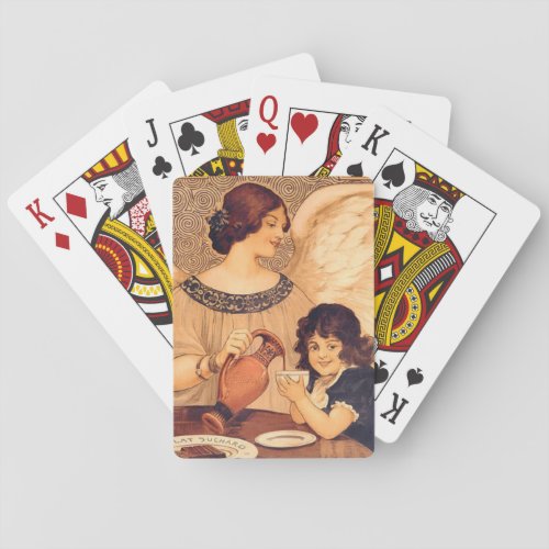 Chocolate Angel French Antique Poker Cards