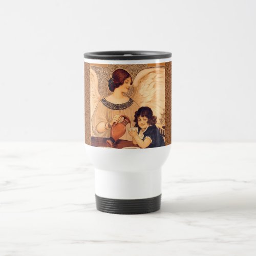 Chocolate Angel French Antique Travel Mug