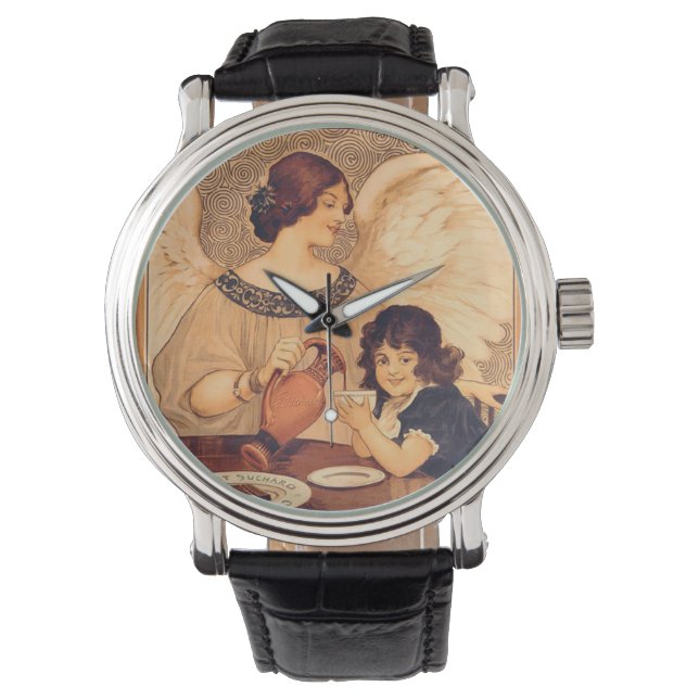 Chocolate Angel French Antique Watch (Front)