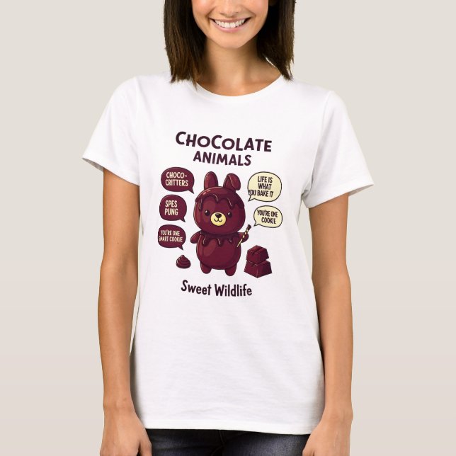 Chocolate Animals Chocoholic Tee (Front)