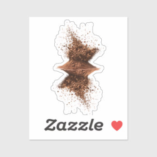 Chocolate art sticker
