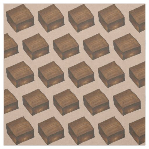 Chocolate Bake Sale Fudge Brownies Food Dessert Fabric