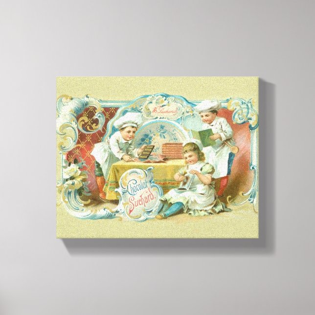 Chocolate Bakers Antique Advertising Canvas Print (Front)