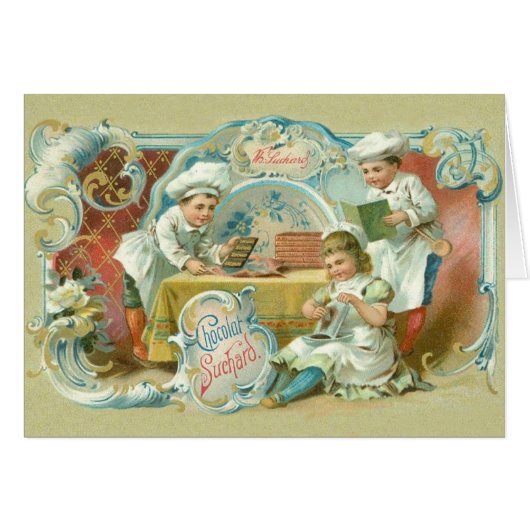 Chocolate Bakers Antique Advertising Cards (Front Horizontal)