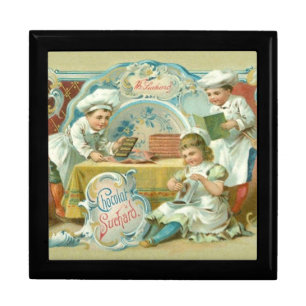 Chocolate Bakers Antique Advertising Gift Box