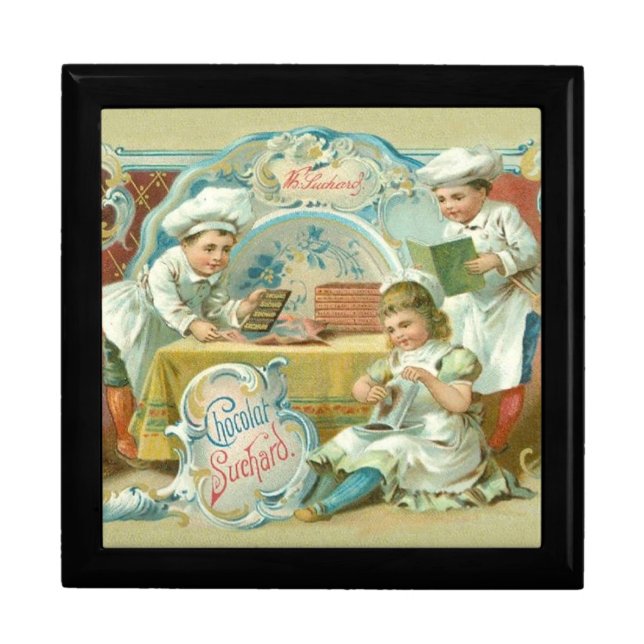 Chocolate Bakers Antique Advertising Gift Box (Front)