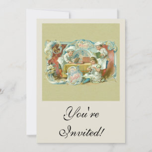 Chocolate Bakers Antique Advertising Invitation