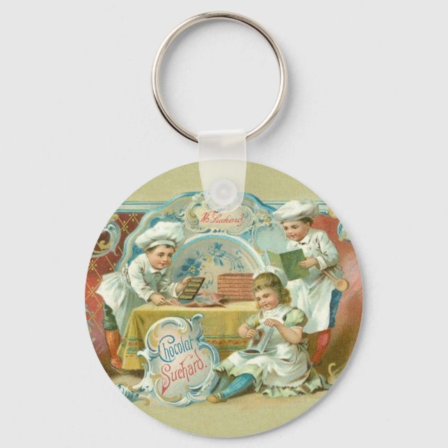 Chocolate Bakers Antique Advertising Keychain (Front)