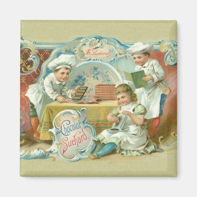 Chocolate Bakers Antique Advertising Magnet (Front)