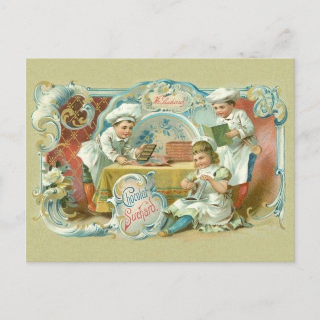 Chocolate Bakers Antique Advertising Postcard (Front)