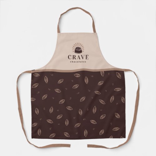 Chocolate Bakery Sweets Shop Customizable Apron