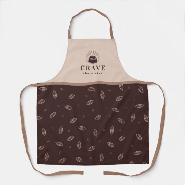 Chocolate, Bakery, Sweets Shop Customizable Apron (Front)