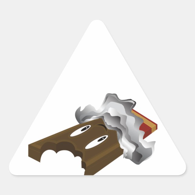 Chocolate Bar - Bite Triangle Sticker (Front)