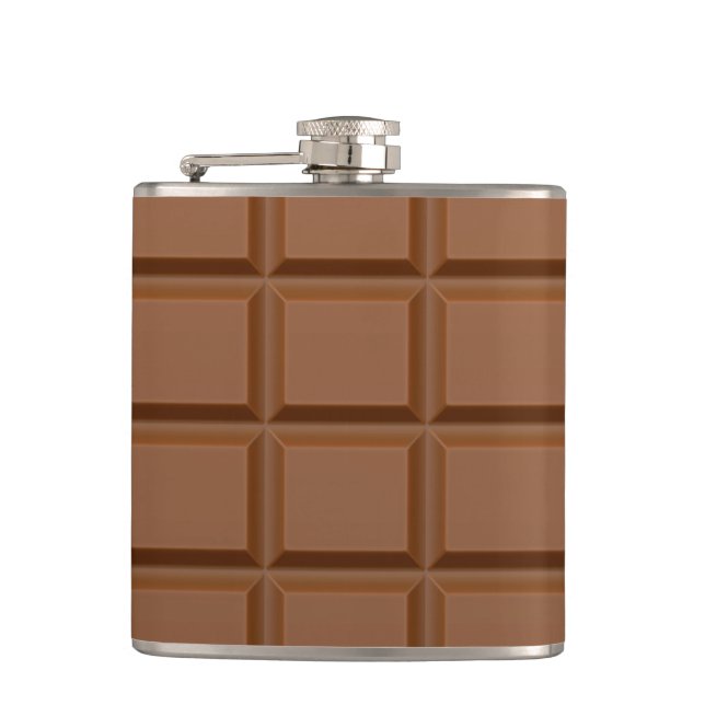 "Chocolate Bar" custom flask (Front)