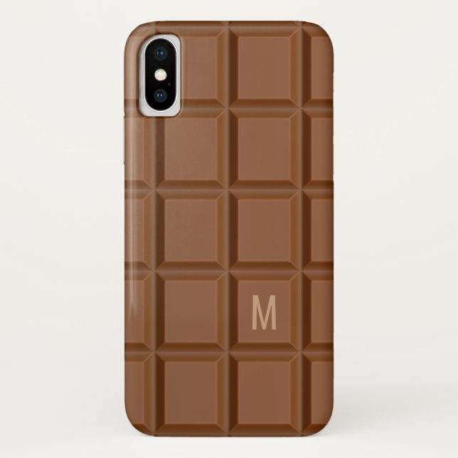 "Chocolate Bar" custom monogram phone cases (Back)