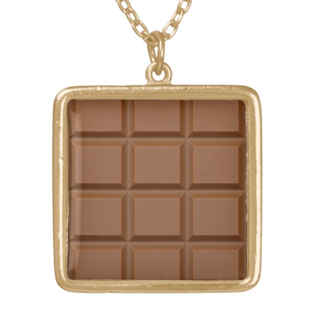 "Chocolate Bar" custom necklace (Front)