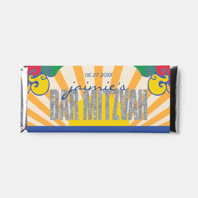 Chocolate Bar Hippie Bus Theme BAR MITZVAH (Front)