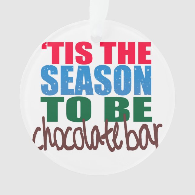 Chocolate Bar Ornament (Front)