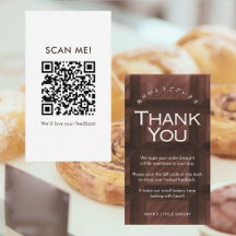 Chocolate Bar Pattern Leave a Review QR Code