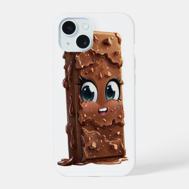 Chocolate Bar Phone Case | Sweet & Fun Chocolate D (Back)
