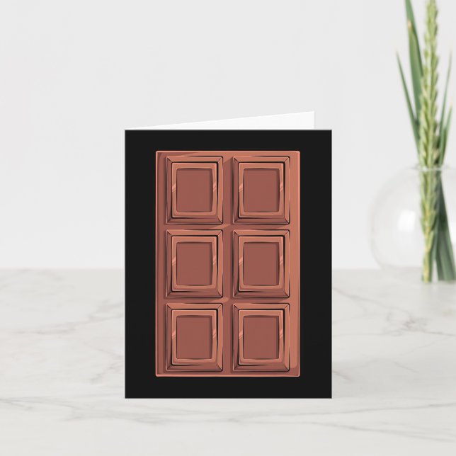 Chocolate Bar S'mores Costume Group Camping  Card (Front)