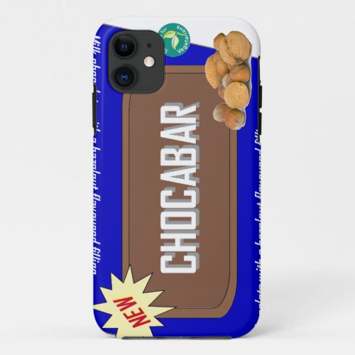 Chocolate bar with nuts iPhone 11 case