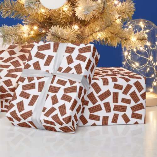 Chocolate bars wrapping paper