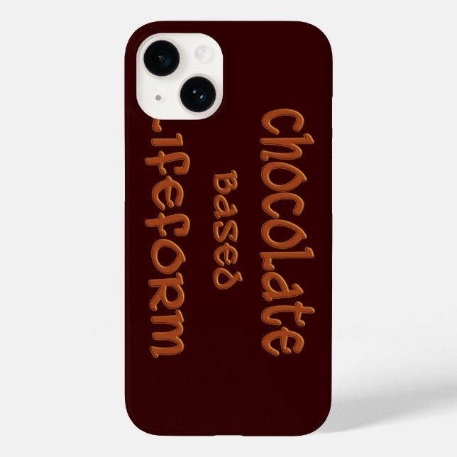 Chocolate Based Lifeform iPhone 6 Cases (Back)