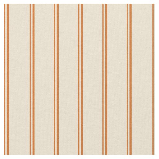 Chocolate & Beige Colored Lines Pattern Fabric