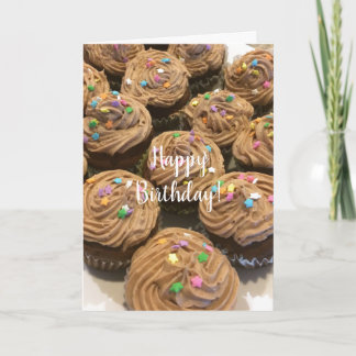 Chocolate Birthday Cupcakes Card