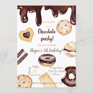 Chocolate Birthday Invitation