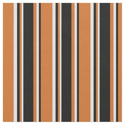 Chocolate, Black & Lavender Colored Stripes Fabric