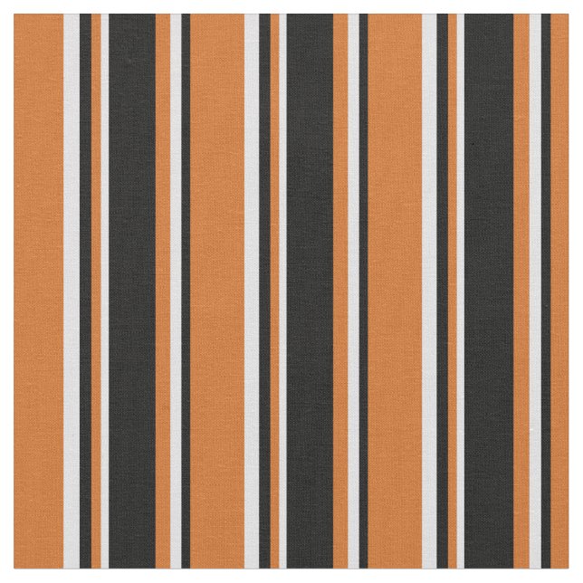 Chocolate, Black & Lavender Colored Stripes Fabric (Close Up)