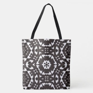 Chocolate Black Style M-L Tote Bag