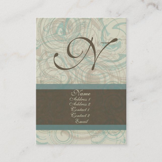 Chocolate Blues Business Card (Front)